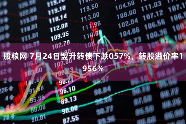 股粮网 7月24日盟升转债下跌057%，转股溢价率1956%