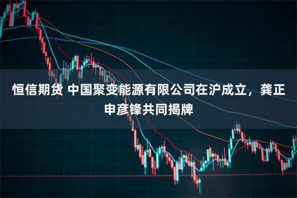 恒信期货 中国聚变能源有限公司在沪成立，龚正申彦锋共同揭牌