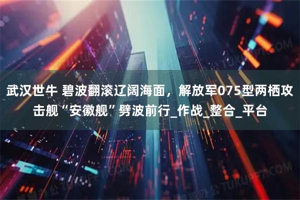 武汉世牛 碧波翻滚辽阔海面，解放军075型两栖攻击舰“安徽舰”劈波前行_作战_整合_平台